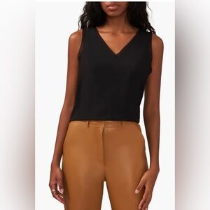 Halogen Women’s Sleeveless Black Tank Top V-Neck Blouse Size XS.